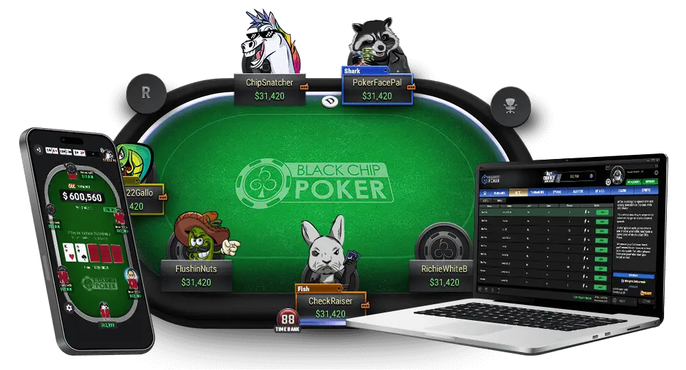 Online Poker table