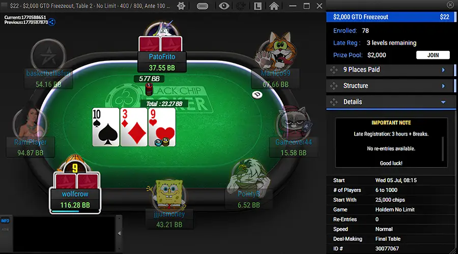 Poker Client Black Chip Poker