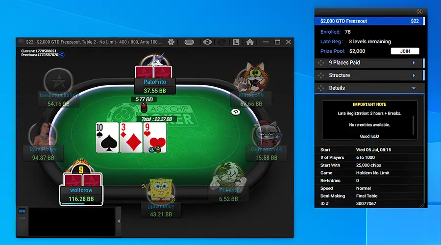 Poker Client Black Chip Poker